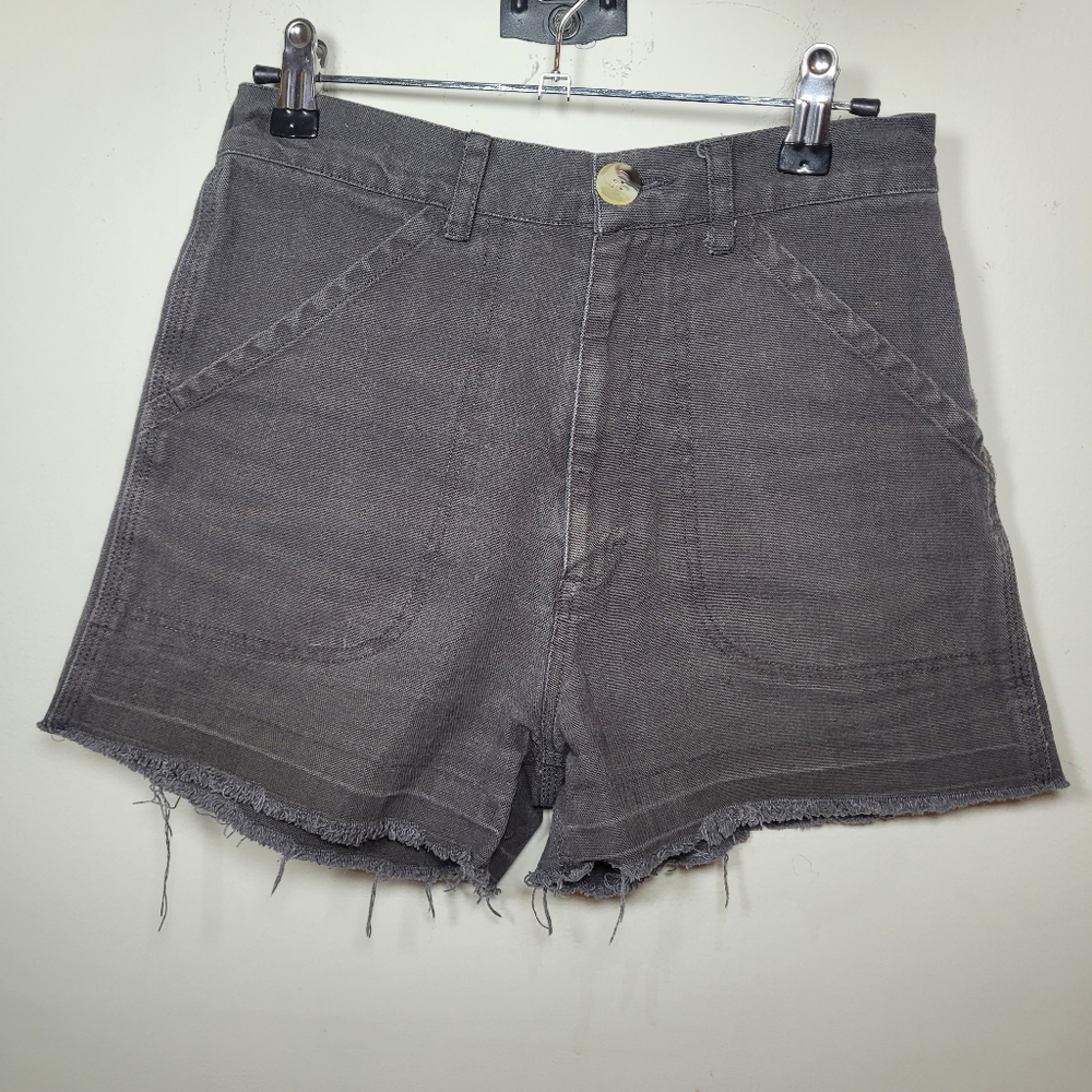 Mollusk California Black 100% Cotton Canvas Shorts sz S